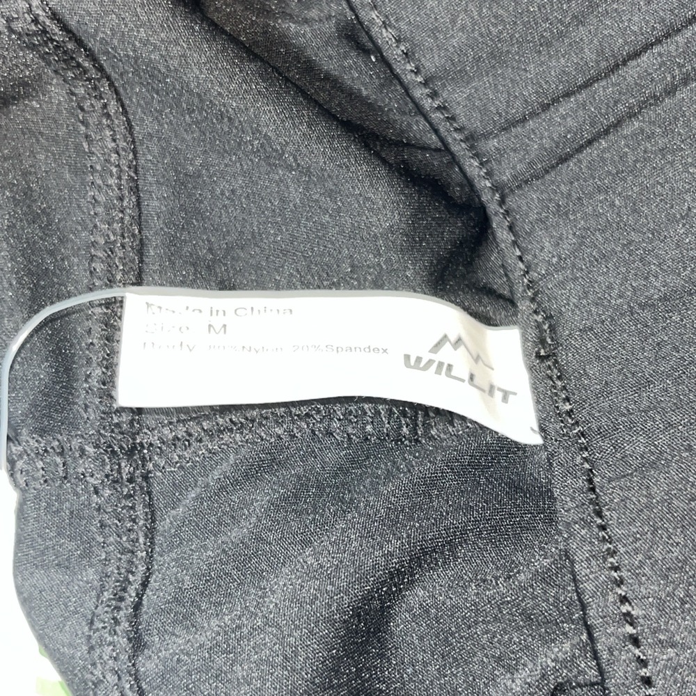 Willit Women's Size Medium Drawstring Shorts Black With Pockets - Picture 7 of 7